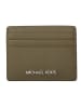 Michael Kors Leder-Kartenetui in Khaki - (B)11 x (H)8 cm