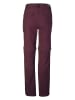 Killtec Spodnie funkcyjne Zipp-Off "KOS 5" w kolorze fioletowym