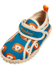 Playshoes Badeschuhe in Blau/ Orange