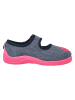 Playshoes Pantoffels donkerblauw/roze