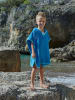 Playshoes Badponcho "Zeedieren" blauw