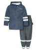 Playshoes 2tlg. Regenoutfit in Dunkelblau/ Anthrazit