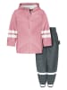 Playshoes 2tlg. Regenoutfit in Rosa/ Anthrazit