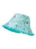 Playshoes Dwustronny kapelusz przeciwsłoneczny w kolorze turkusowym