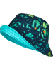 Playshoes Dwustronny kapelusz przeciwsłoneczny w kolorze turkusowo-niebieskim
