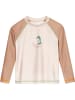 Playshoes Badeshirt in Beige/ Hellbraun