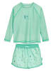 Playshoes 2tlg. Badeoutfit "Surfbrett Palmen" in Mint