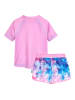 Playshoes 2tlg. Badeoutfit "Batik" in Rosa/ Blau