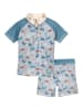 Playshoes 2-delige zwemoutfit "Dino" blauw