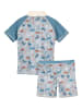 Playshoes 2-delige zwemoutfit "Dino" blauw