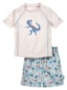 Playshoes 2tlg. Badeoutfit "Dino" in Creme/ Hellblau