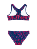 Playshoes Bikini w kolorze granatowo-różowo-fioletowym