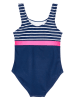 Playshoes Badeanzug in Dunkelblau/ Pink