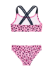Playshoes Bikini "Leo-Print" lichtroze/zwart