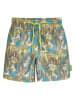 Playshoes Badeshorts "Wave" in Khaki/ Blau/ Weiß