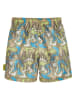 Playshoes Badeshorts "Wave" in Khaki/ Blau/ Weiß