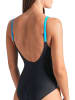 Arena Badeanzug in Schwarz/ Türkis