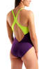 Arena Badeanzug in Pflaume/ Gelb