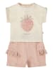 Dirkje 2-delige outfit crème/lichtroze