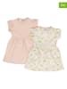 Dirkje 2-delige set: Jurk beige/lichtroze
