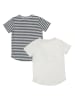 Dirkje 2er-Set: Shirts in Weiß/ Dunkelblau