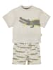 Dirkje 2-delige outfit crème/groen