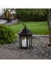 STAR Trading LED-Laterne "Linta" in Schwarz - (H)26 x Ø 17 cm