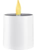 STAR Trading Solar-Kerze "Saul"in Warmweiß - (H)11,5 cm