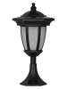 STAR Trading LED-Solar-Laterne "Flame" in Schwarz - (H)63 cm