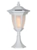 STAR Trading LED-Solar-Laterne "Flame" in Weiß - (B)15,5 x (H)63 cm