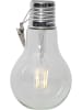 STAR Trading LED-Solardekoleuchte "Fille" in Transparent - (B)10 x (H)18 cm