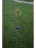 STAR Trading LED-Solar-Gartenstecker "Sunny" in Schwarz/ Gold - (H)77 cm