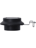 STAR Trading LED-Solar-Wandleuchte "Fency" in Schwarz - (B)12 x (H)6 cm
