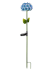 STAR Trading Solarne lampy ogrodowe LED "Hortensia" w kolorze niebieskim - wys. 77 cm