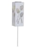 STAR Trading LED-Solar-Gartenstecker "Albaleaf" in Weiß - (H)90 cm
