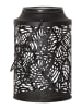 STAR Trading LED-Solar-Laterne "Leafy" in Schwarz - (H)17 x Ø 11,5 cm