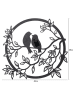 STAR Trading LED-Solar-Wanddekoration "Love Birds"Metall in Schwarz - (B)40 x (H)38 cm