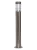 STAR Trading LED-Solar-Gartenstecker in Silber - (H)80 x Ø 15 cm