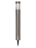 STAR Trading LED-Solar-Gartenstecker in Silber - (H)80 x Ø 15 cm
