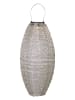 STAR Trading LED-Solar-Laterne "Festa" in Beige - (B)20 x (H)40 cm