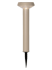 STAR Trading LED-Solar-Gartenstecker "Casa'' in Beige - (H)45 x Ø 16 cm