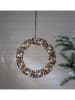 STAR Trading LED-Dekoleuchte ''Vicke Wreath'' in Braun - Ø 40 cm