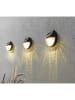 Best Season 3-delige set: ledsolarwandlampen "Fency" bruin - Ø 11 cm