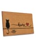 Hanse Home Kokos-deurmat ''Cat Home'' lichtbruin/zwart/rood