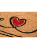 Hanse Home Kokos-deurmat ''Cat Home'' lichtbruin/zwart/rood