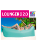 Happy People Opblaassofa "Lounger to go" turquoise - (L)240 x (B)70 cm