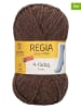 Regia 10-delige set: wollen garen ''4fach Uni'' bruin - 10x 50 g