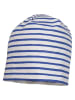 MaxiMo Beanie in Weiß/ Dunkelblau