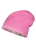 MaxiMo Dwustronna czapka beanie w kolorze jasnoróżowo-różowym