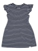 MaxiMo Kleid in Dunkelblau/ Weiß